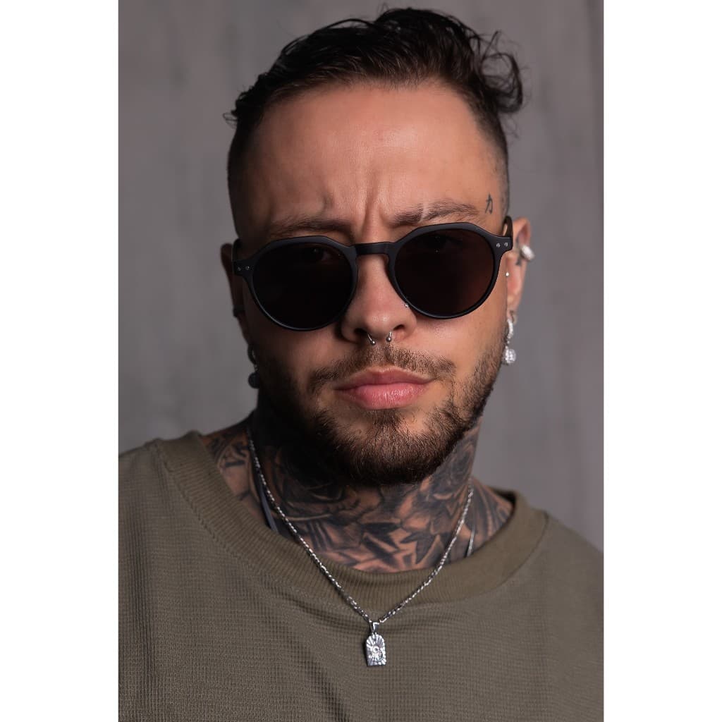 Oculos de Sol Redondo Casual Unissex com uv400 Estiloso - Berlim
