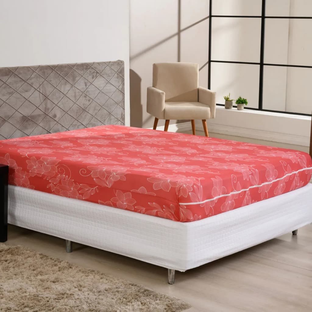capa para colção queen microfibra estampada
