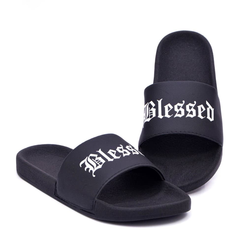 Chinelo Slide Lançamento Blessed Evangélico Sandália Abençoado do 33 ao 46