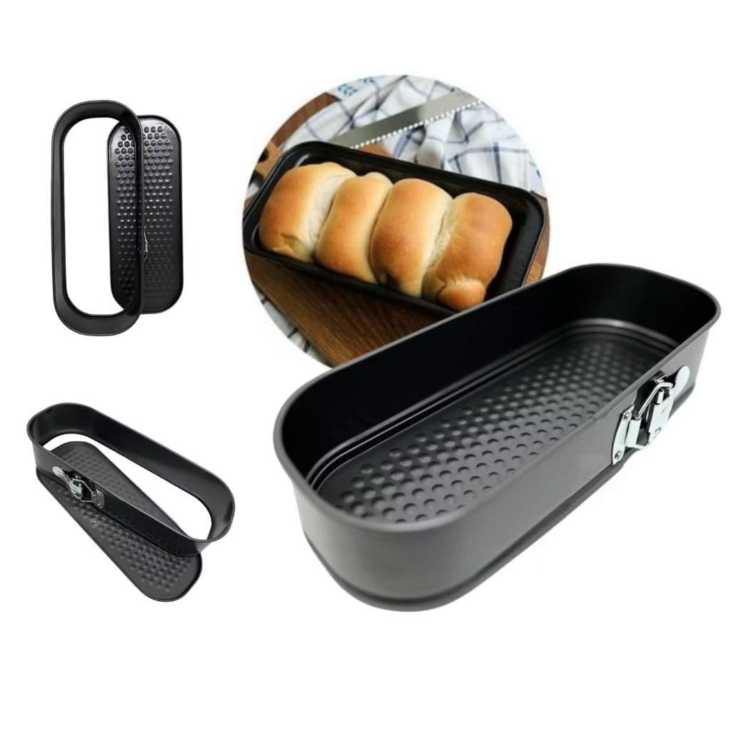 Forma de Pão Antiaderente com Fundo Removível e Trava 31cm