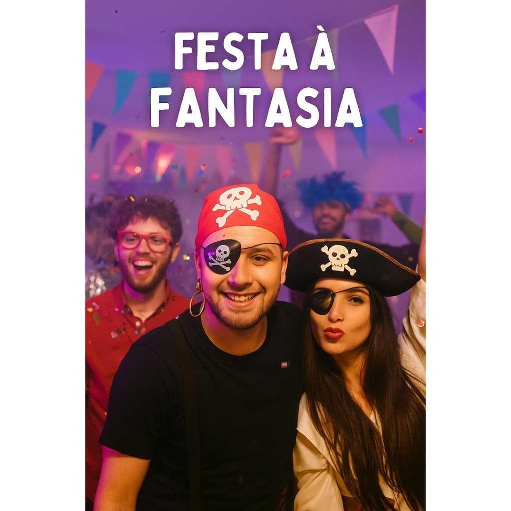 KIT Fantasia Pirata Festa Hallowen Bandana Tapa Olho e Brinco Carnaval Cosplay
