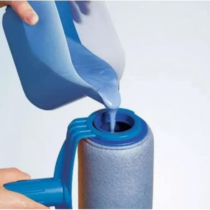 rolo de pintura mágico com reservatório 500ml - não suja