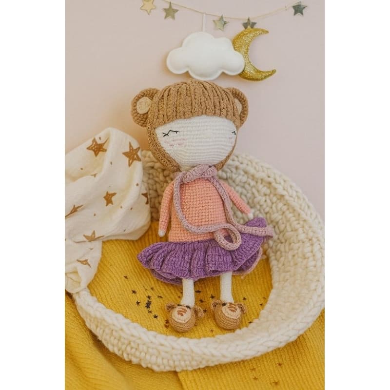 Boneca Ursinha Amigurumi Infantil Menina