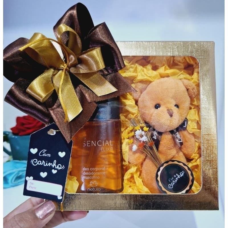 kit Presente Deo  Corporal Perfume Natura /Presente Desodorante Spray Aniversário/Dia Dos Pais