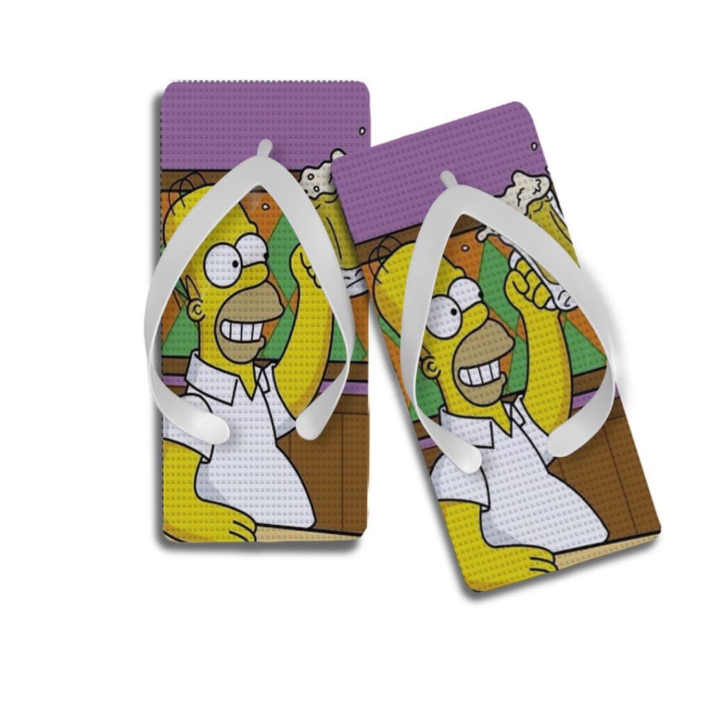 Chinelo Quadrado Personalizado Simpsons