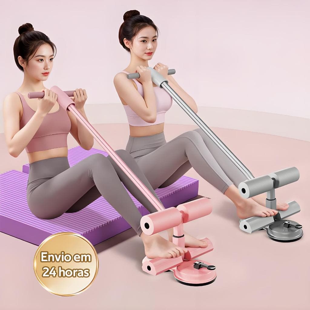 Suporte para Abdominal com Ventosa - Equipamento Fitness Unissex | Fixação Prática -V2