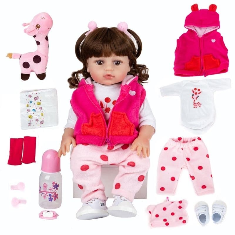 Bebê Reborn Boneca Menina de Silicone Original