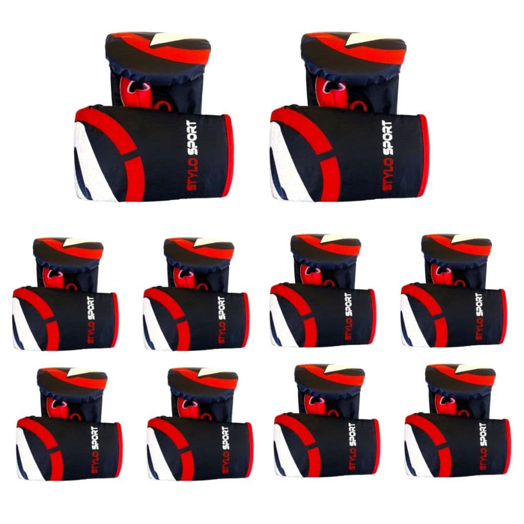 Luva Bate Saco Preto Kit com 10 Pares Stylo Lote Atacado Direto da Fábrica MMA Muay Thai