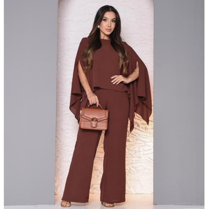 Conjunto feminino Boho capa moda coutry descolado