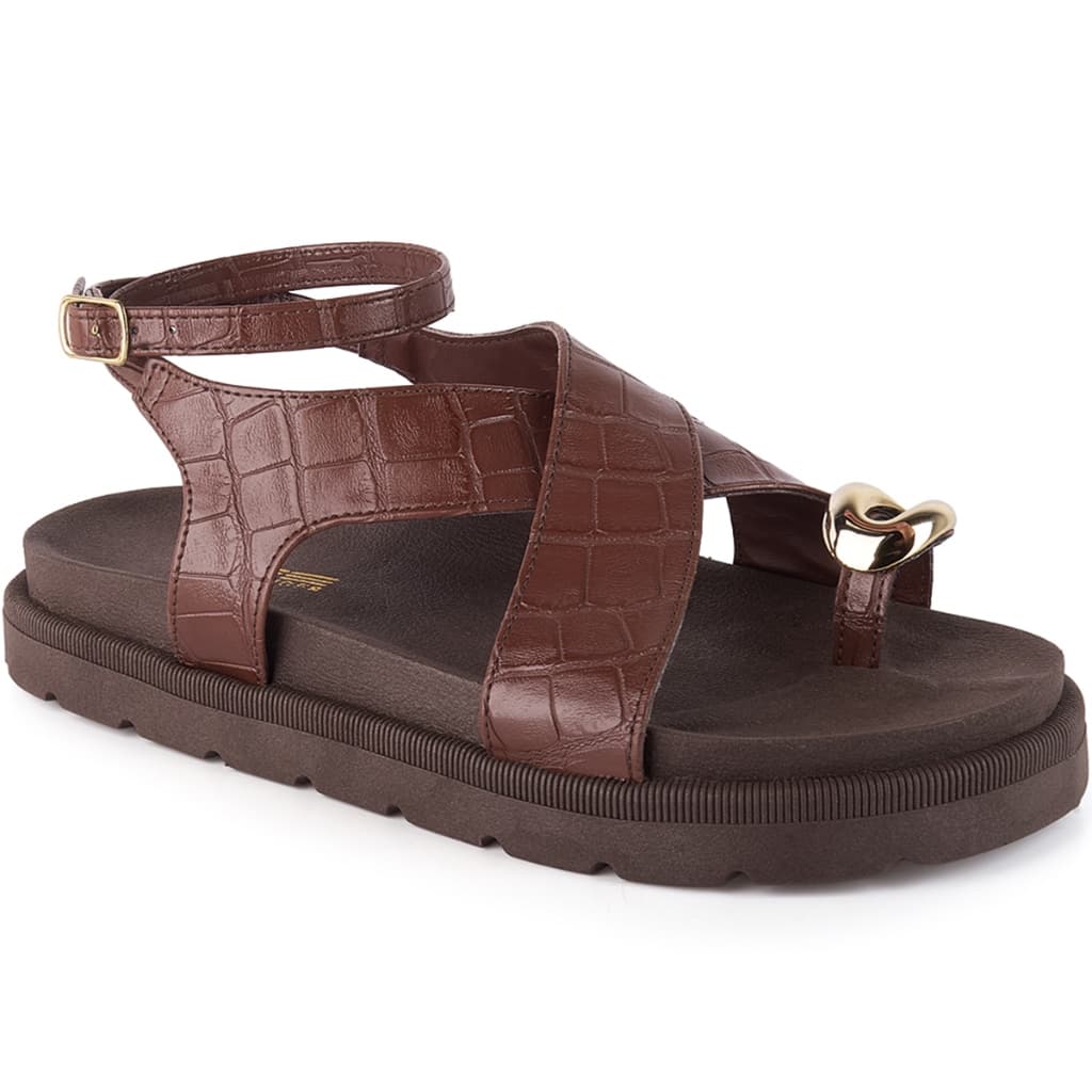 Sandália Feminina Papete Inverno de dedo Boho Chic Vitrine shoes