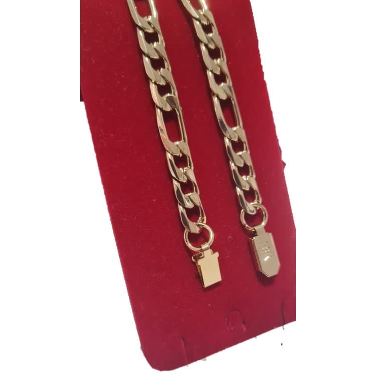 Pulseira Masculina Aço Inox Banho Ouro Dourado 6mm