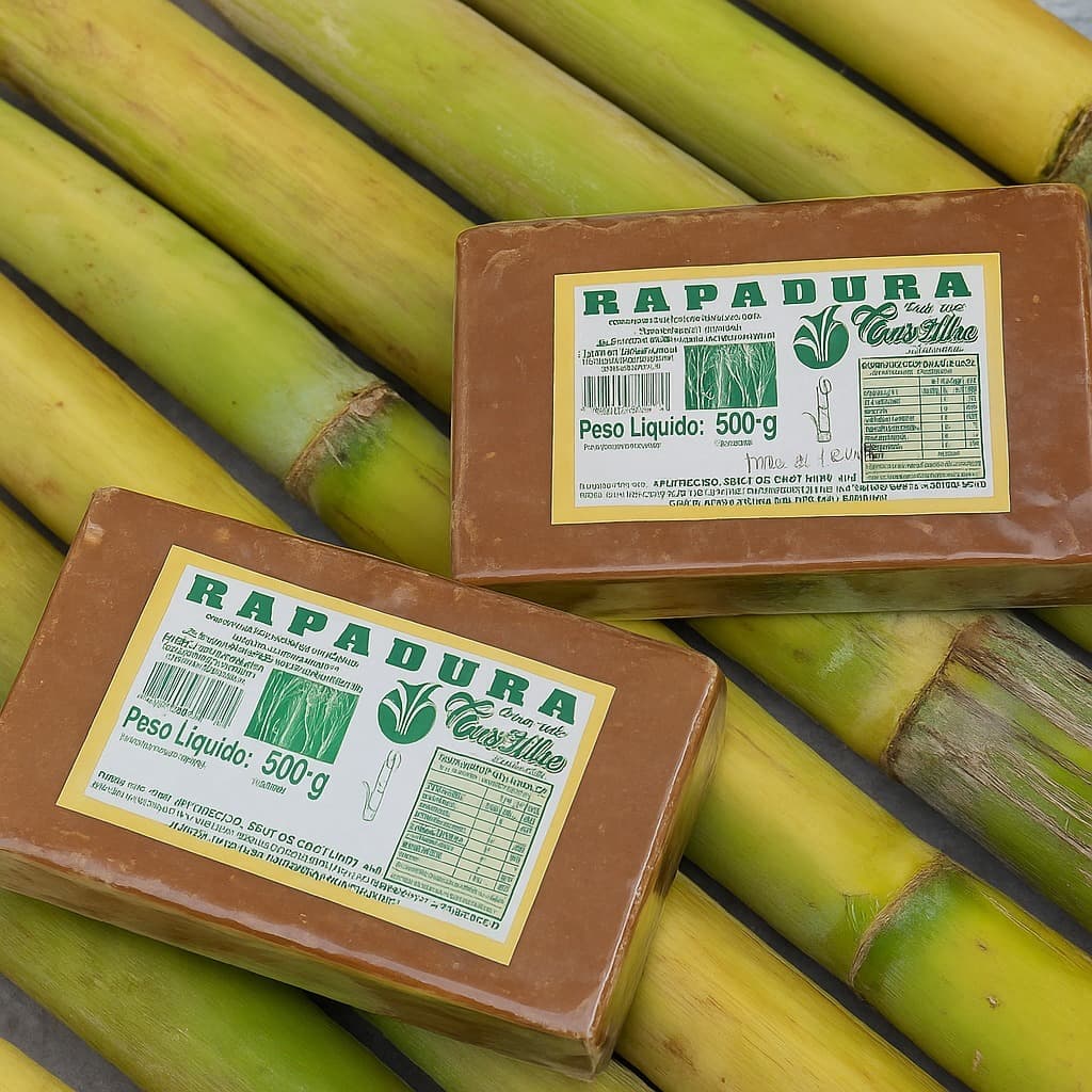 Rapadura Saborosa Natural Da Cana De Açúcar Sem Conservantes Premium Sabores 400g