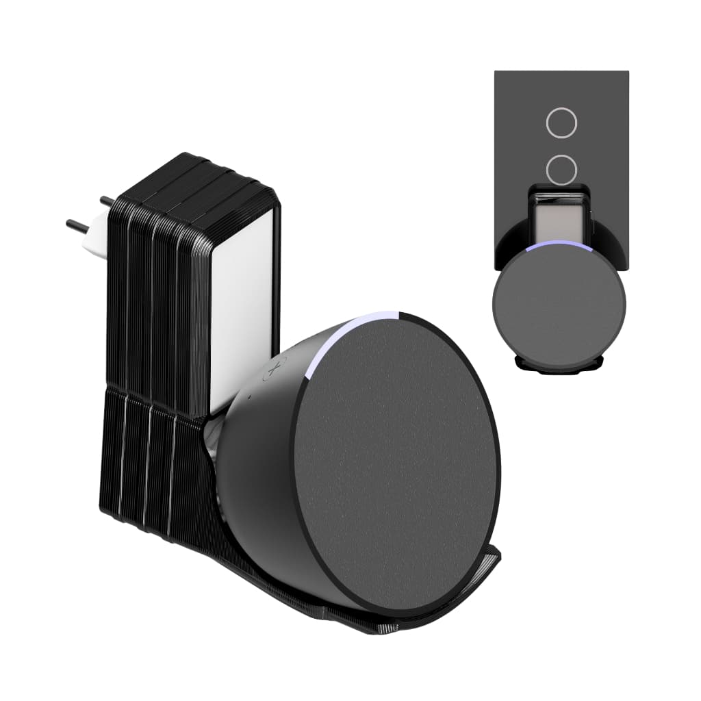 Suporte Caixa De Som Amazon Alexa Eco Echo Pop Tomada Parede
