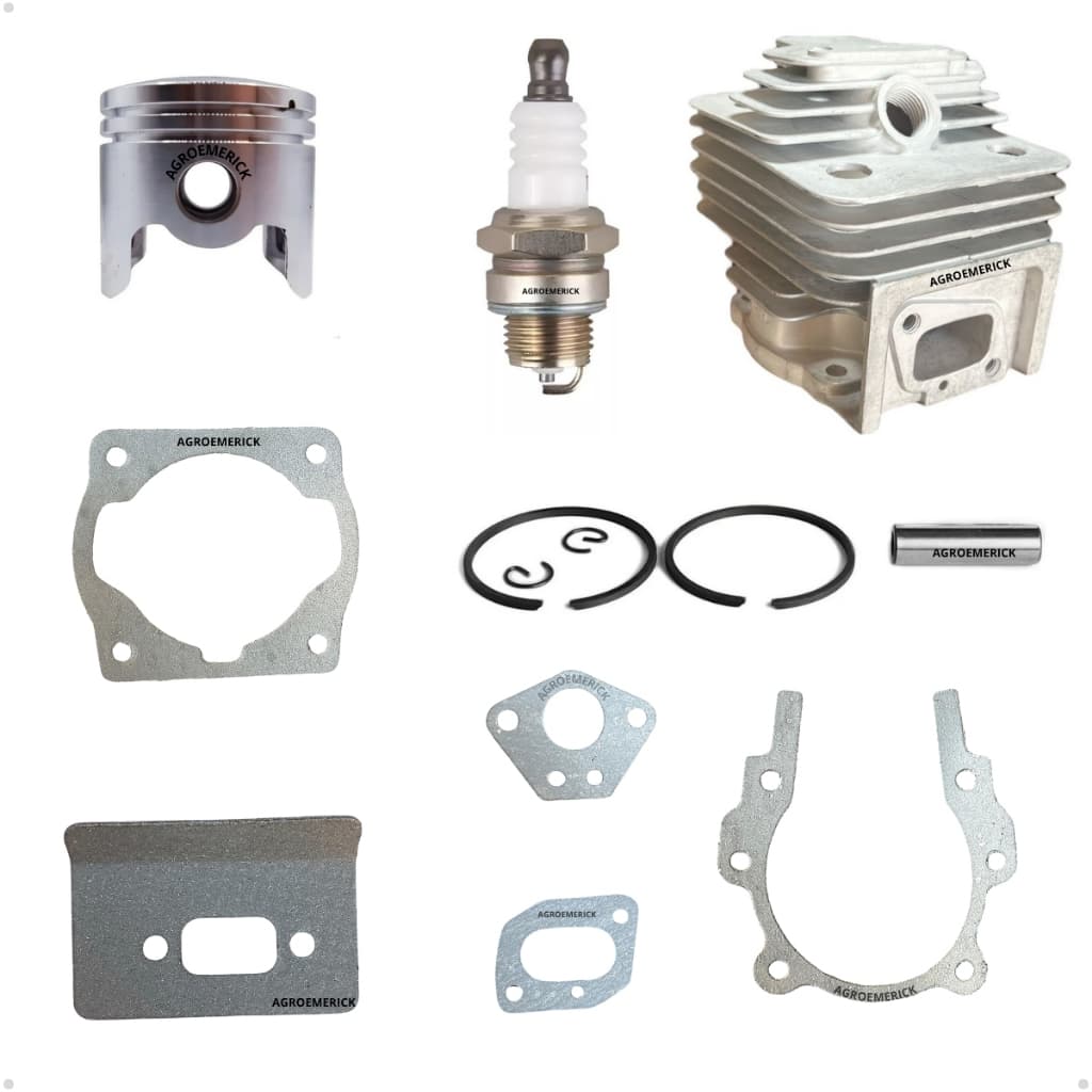 Kit Cilindro e Pistão para Roçadeiras e Perfuradores a Gasolina 2T Nakasaki 63-65cc 44mm