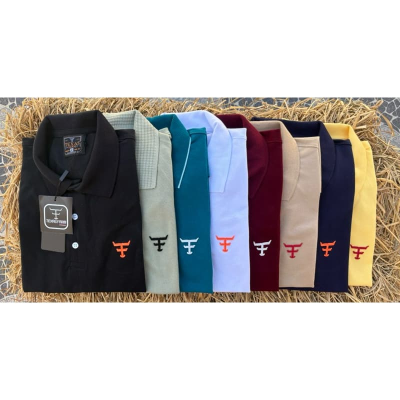camiseta gola polo masculina,TEXAS FARM,ARIAT rodeio country