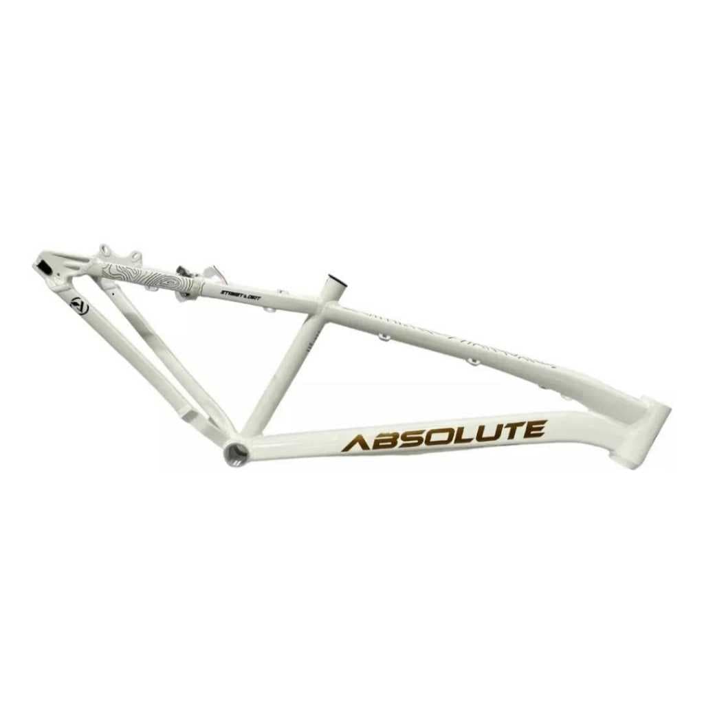 Quadro Absolute Brutus Pro Branco/Dourado