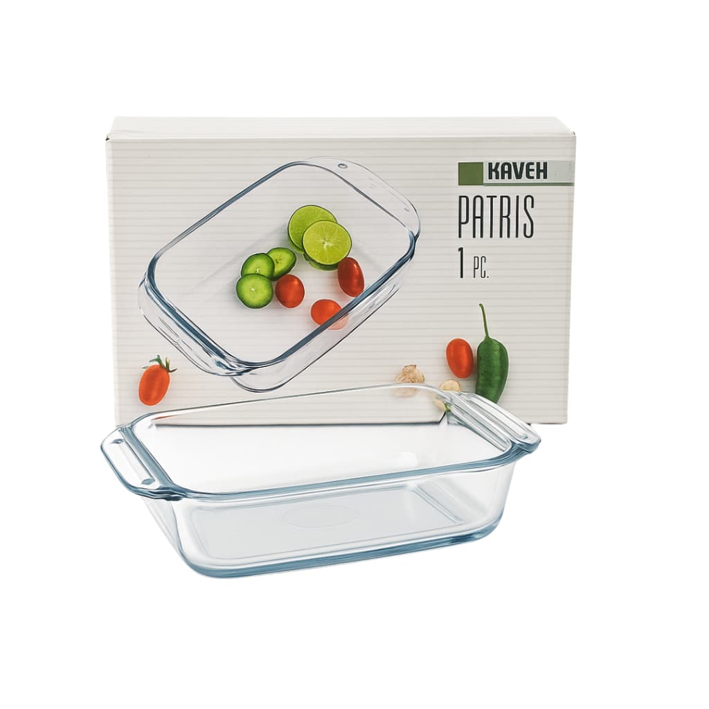 1 Travessa De Vidro Refratário Retangular 765ml Tipo Marinex