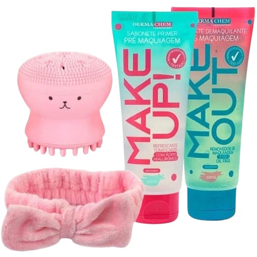 Kit Sabonete Make UP Make OUT Dermachem 100ml + Brindes