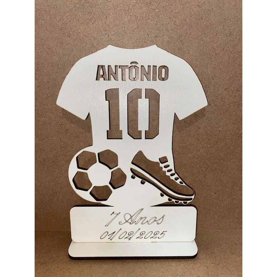 KIT 10 CENTRO DE MESA LEMBRANCINHA MODELO FUTEBOL MDF