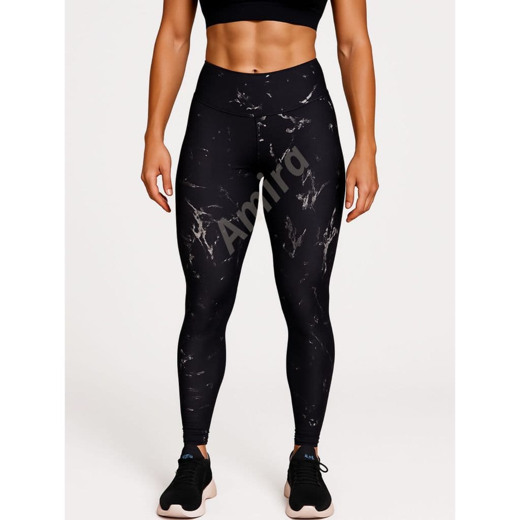 Calça Legging Marmorizada rajada fitness academia esporte