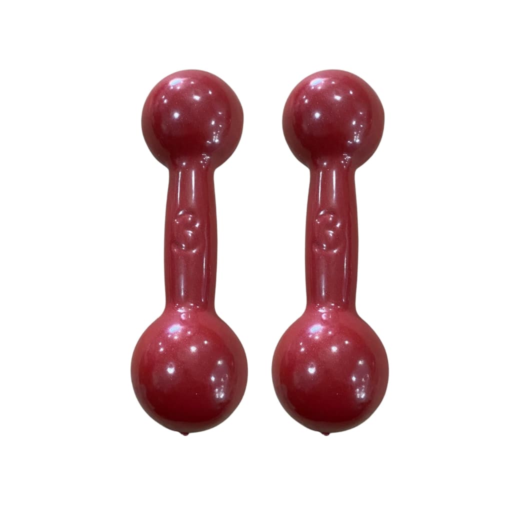 Par de halter emborrachado de 3 kg