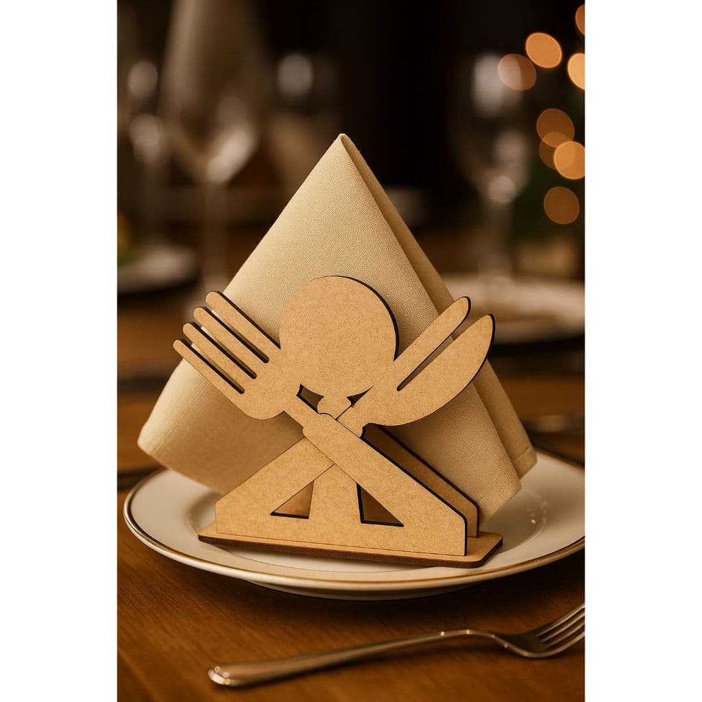 Kit 10 Porta Guardanapos Talheres Ecolume MDF - Restaurante Eventos Lembrancinhas Chá de Cozinha