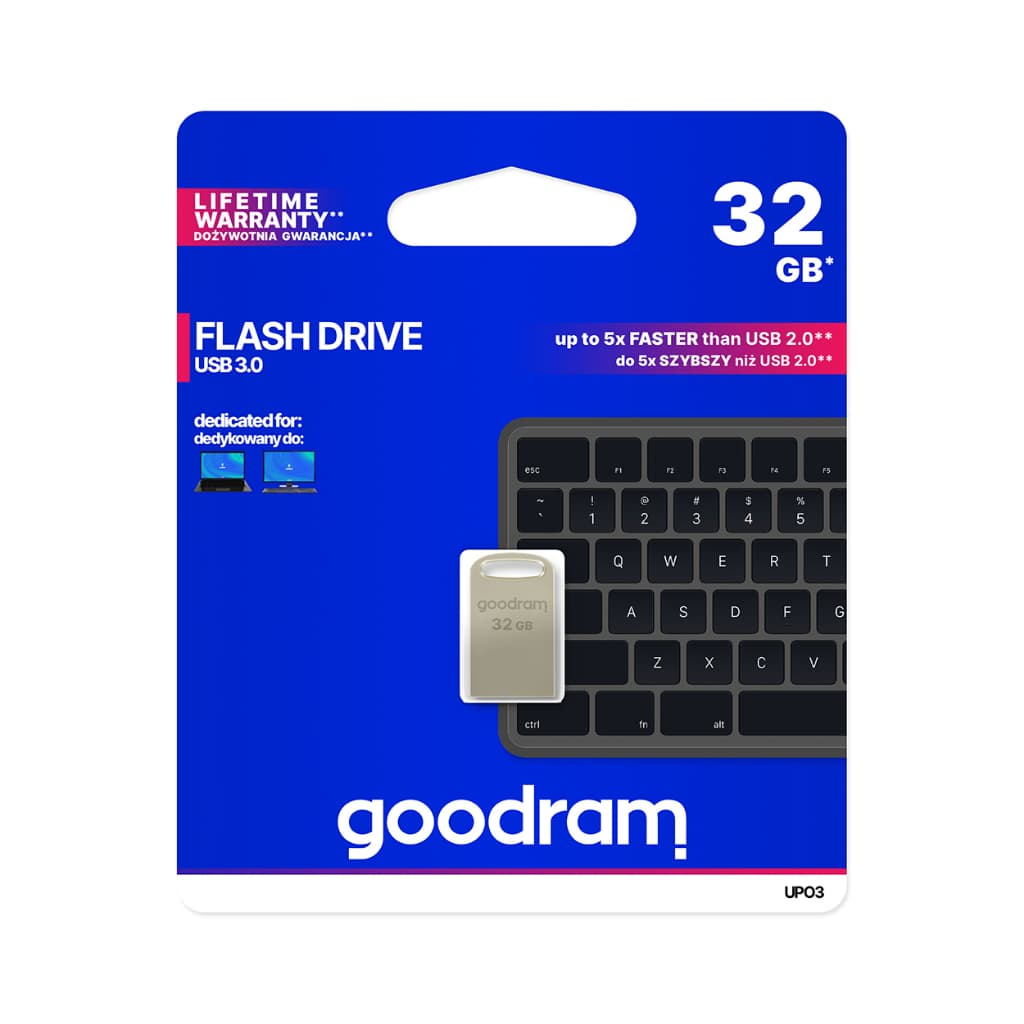 Pen Drive Upo3 Prata Usb 3.0 32gb Goodram