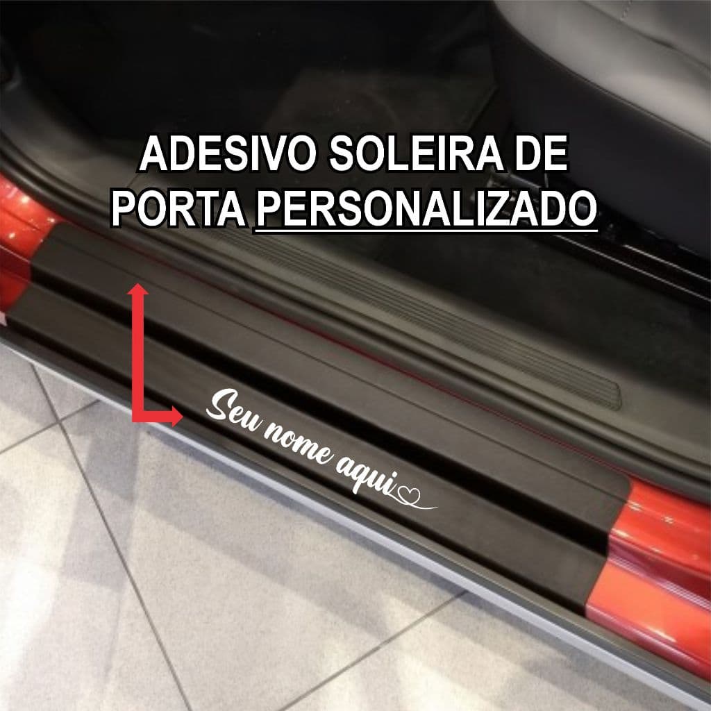 Adesivo Vazado Nome Personalizado Soleira Carro Namorada