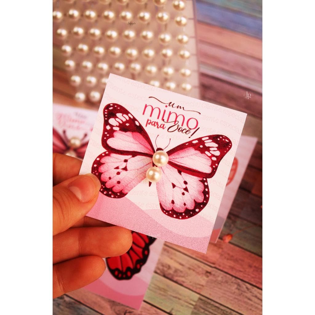 KIT 50 PARES DE BRINCO PEROLA COM 50 TAG MIMO PARA O CLIENTE