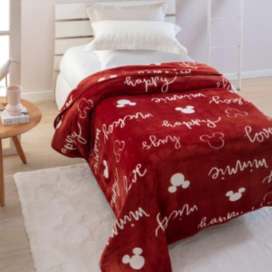 Cobertor Jolitex Disney Mickey Minnie Solteiro Aveludado