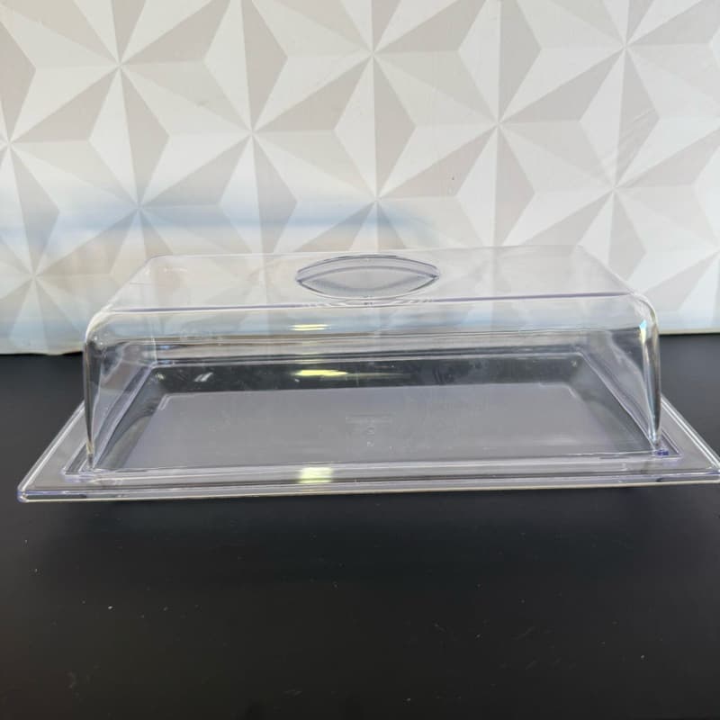 Porta pão bolo doce de acrílico retangular com tampa pães doces bolos transparente plastico pao boleira mesa cozinha