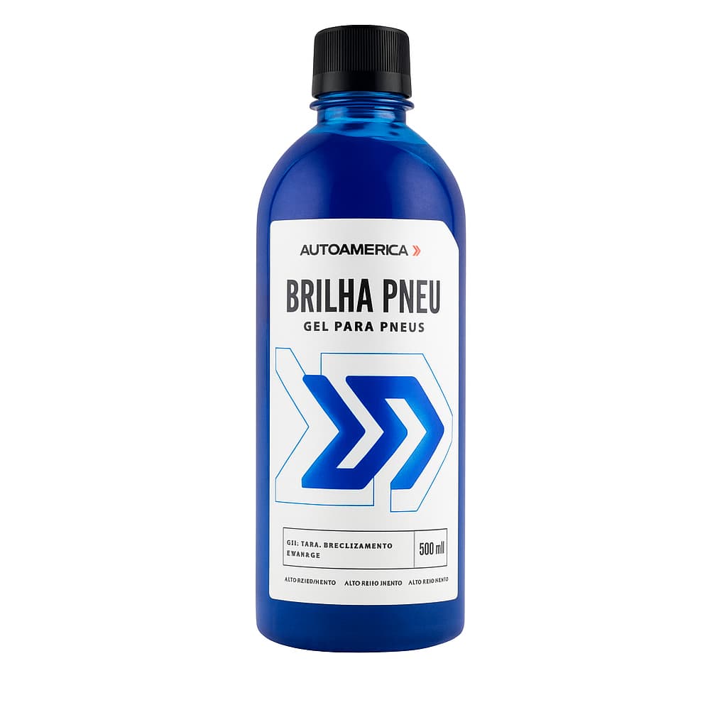 Pretinho de Pneu Autoamerica Brilha Pneu Gel 500ml Brilho Molhado e Duradouro