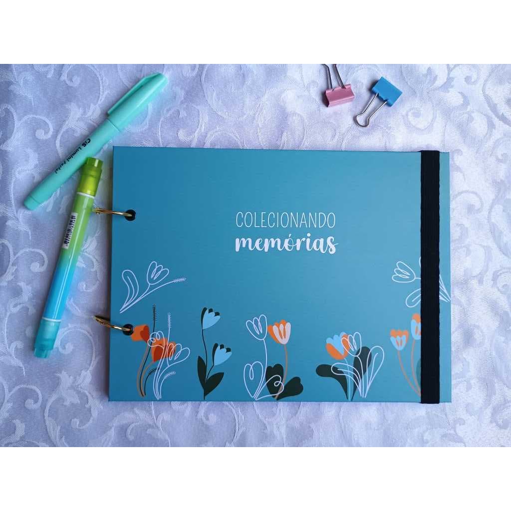 Álbum scrapbook para fotos - modelo argolado