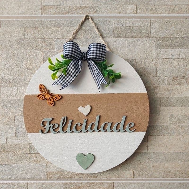 Placa de Porta Lar doce lar ,prosperidade, felicidade placa de entrada