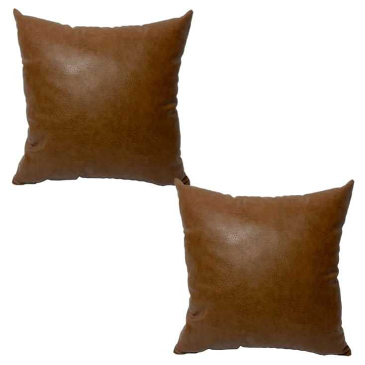2 Capas de Almofada Nobelkoro Tucson Premium 45x45 Couro Sintético para decoração de sofa ,sala.