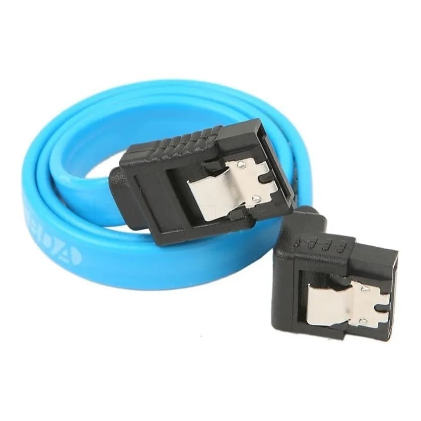 Cabos Sata 3 Serial Ata Sata 6 Gb/s Sata3 C/ Trava - 50cm - 2 Unidades