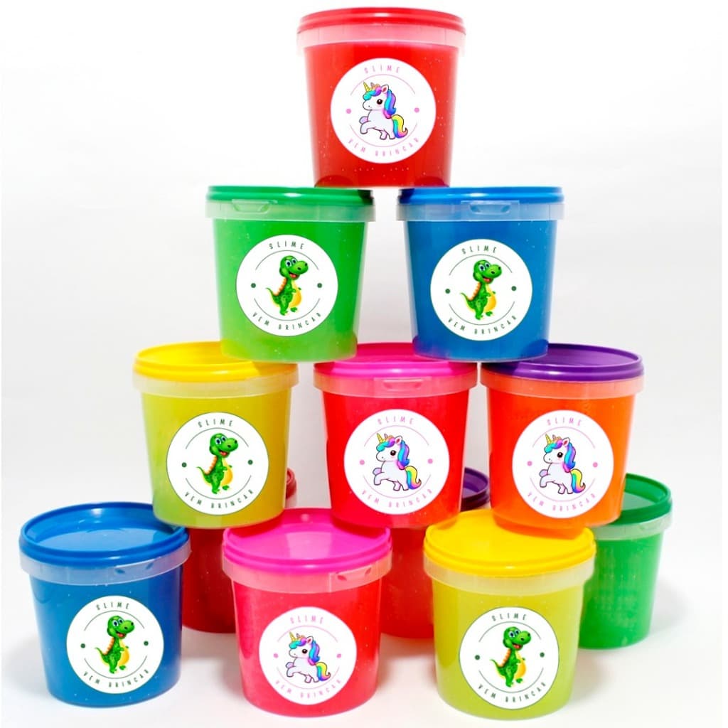 12~50 Slime Geleca Leleca Puxa-Puxa Amoeba Criança Brinquedo Escolar Massinha Prenda Aniversaria