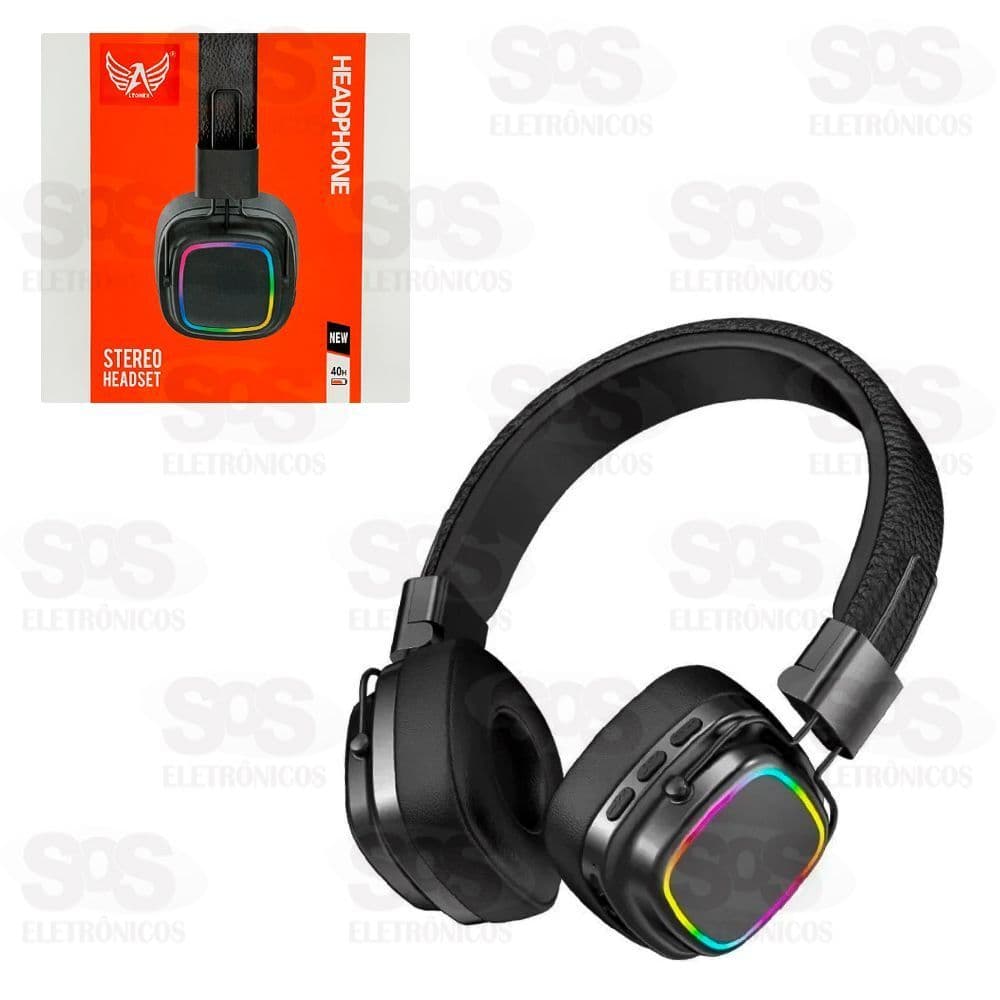 Fone De Ouvido Sem Fio Bluetooth Com LED Altomex BM765 - Dragão