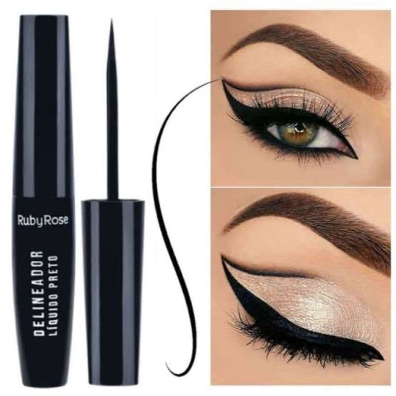 Delineador Liquido Preto - Hb8406 - Rubyrose