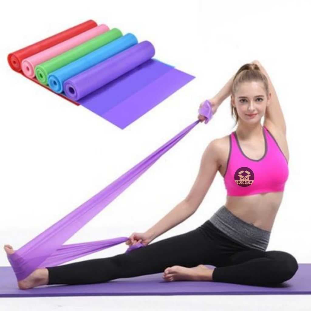 Kit 5 Faixas Elásticas Thera Bands Fisioterapia Pilates