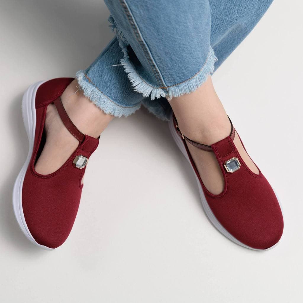 Tênis Feminino Moderno Conforto Estilo Casual Esportivo Tendência Calce Facil
