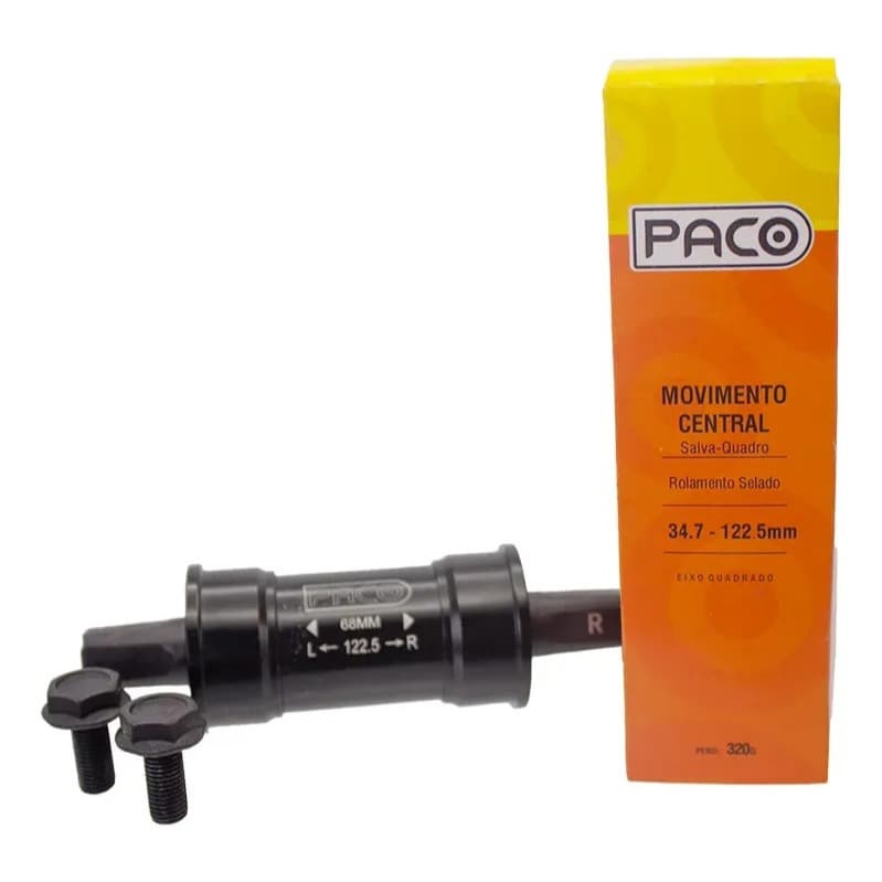 Movimento Central 34,7mm Salva Quadro De Bike 122,5 Paco