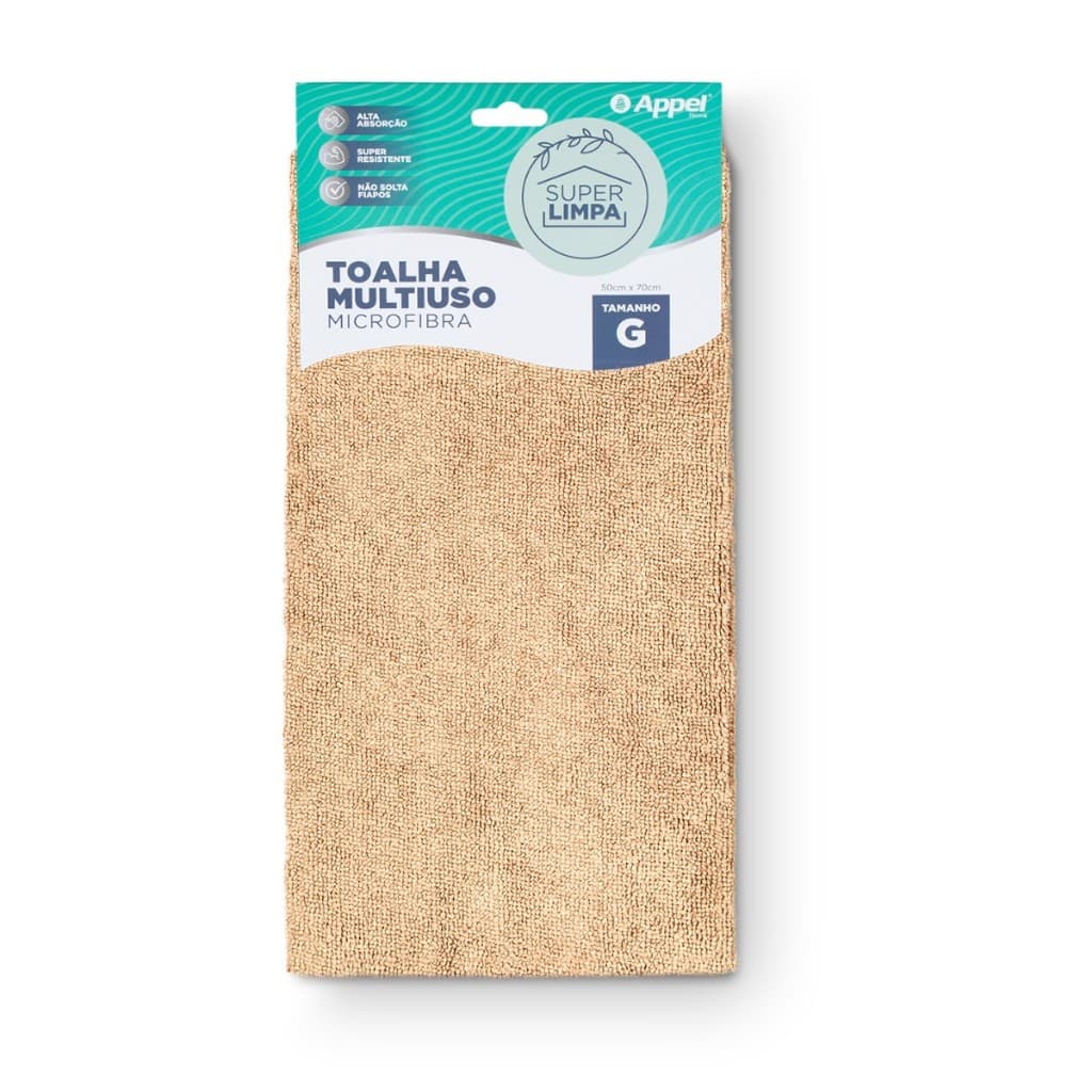 Toalha Multiuso Alta Absorção Grande Super Limpa Appel Home