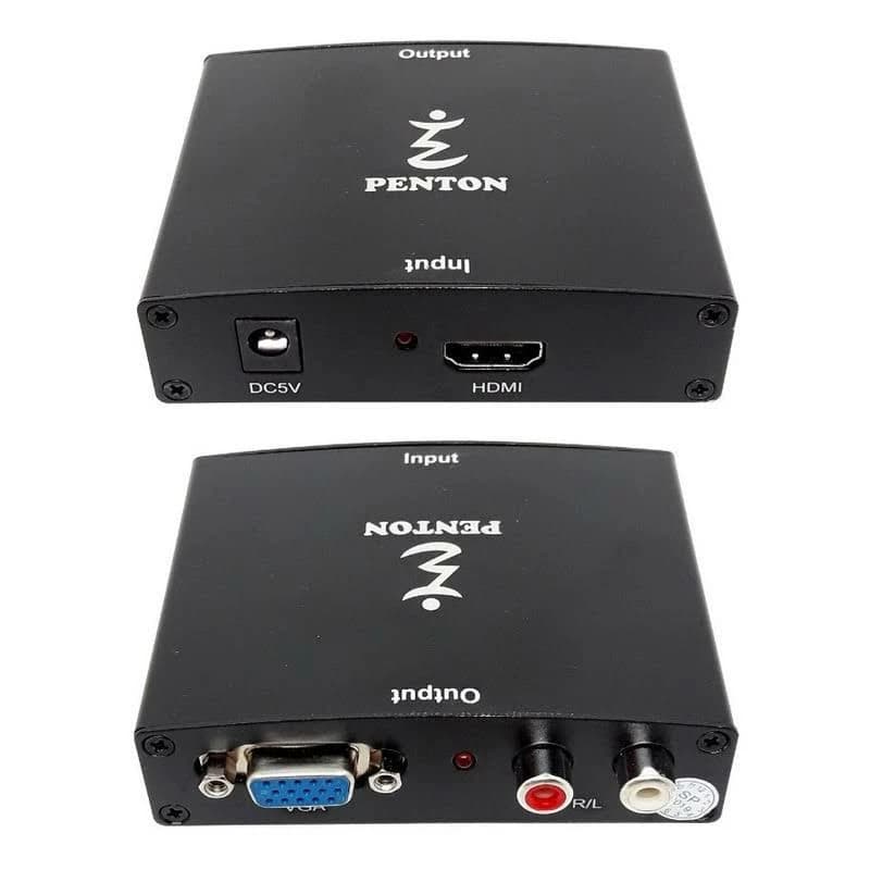 Conversor hdmi para vga metal com fonte