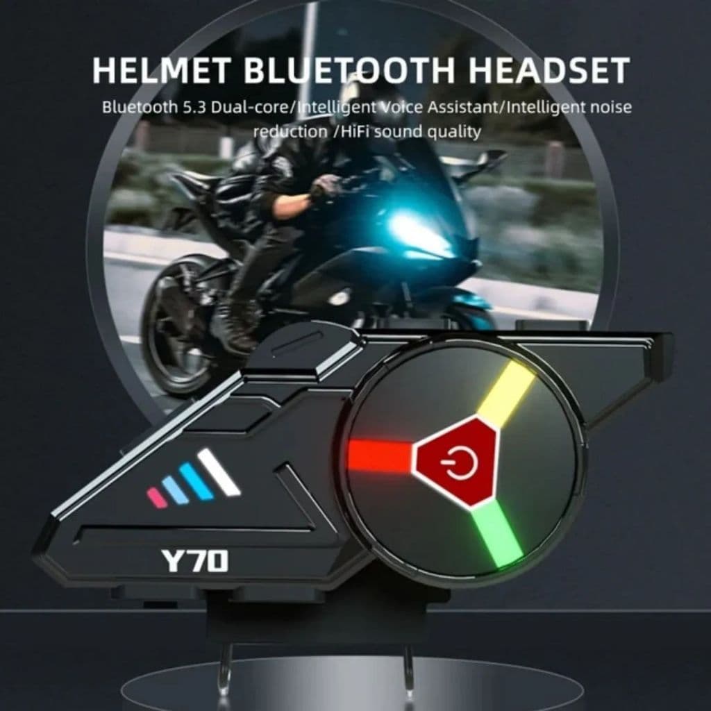 Fone de Ouvido de Capacete Moto Bluetrooth Controle De Voz MING