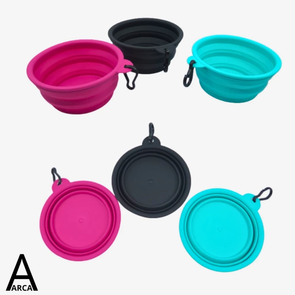 Pote para Pet dobrável e Retrátil - Comedouro e bebedouro 450 ml