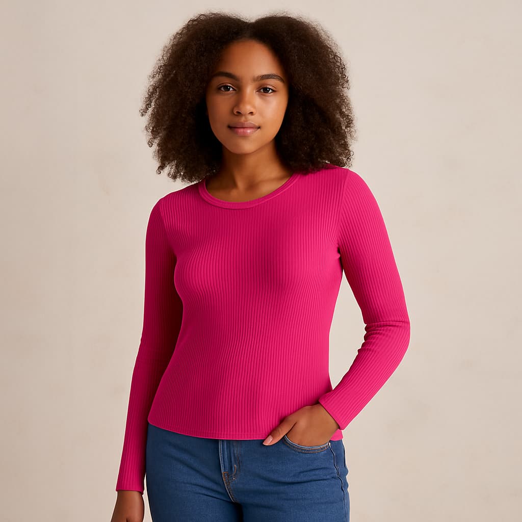Blusa Feminina manga longa Ribana Sublime KO3237-C2
