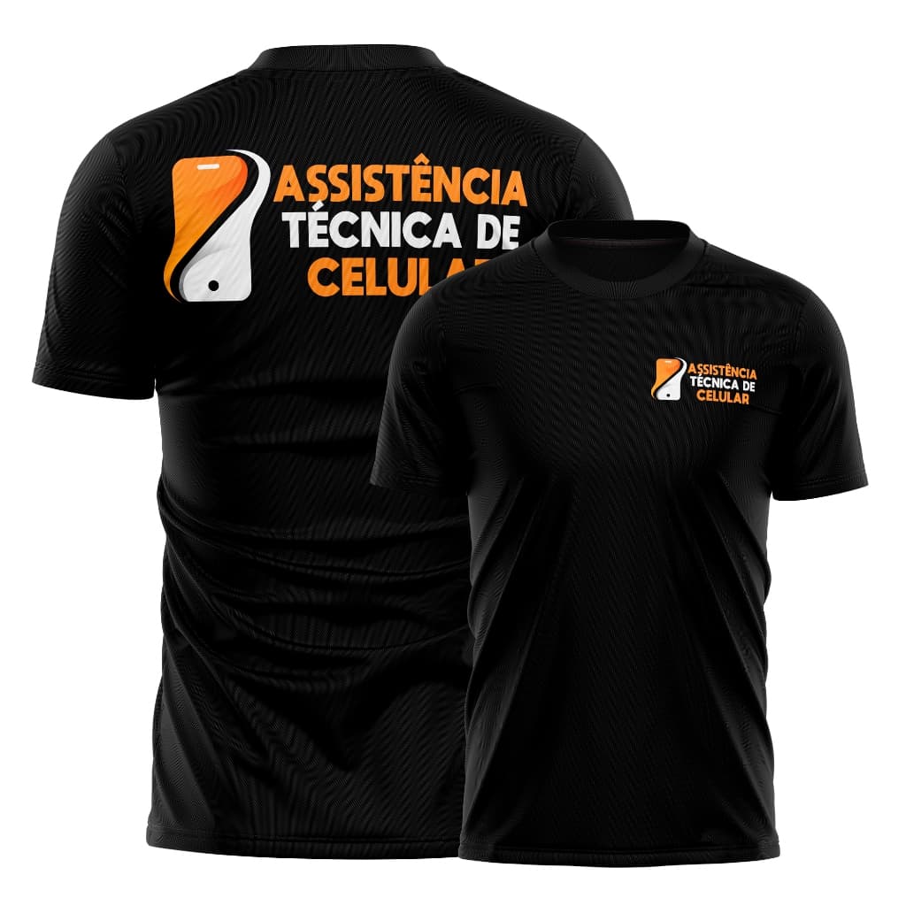 Camiseta Assistência Técnica Celular Profissional Uniforme Trabalho Dry Fit Confortável Masculina