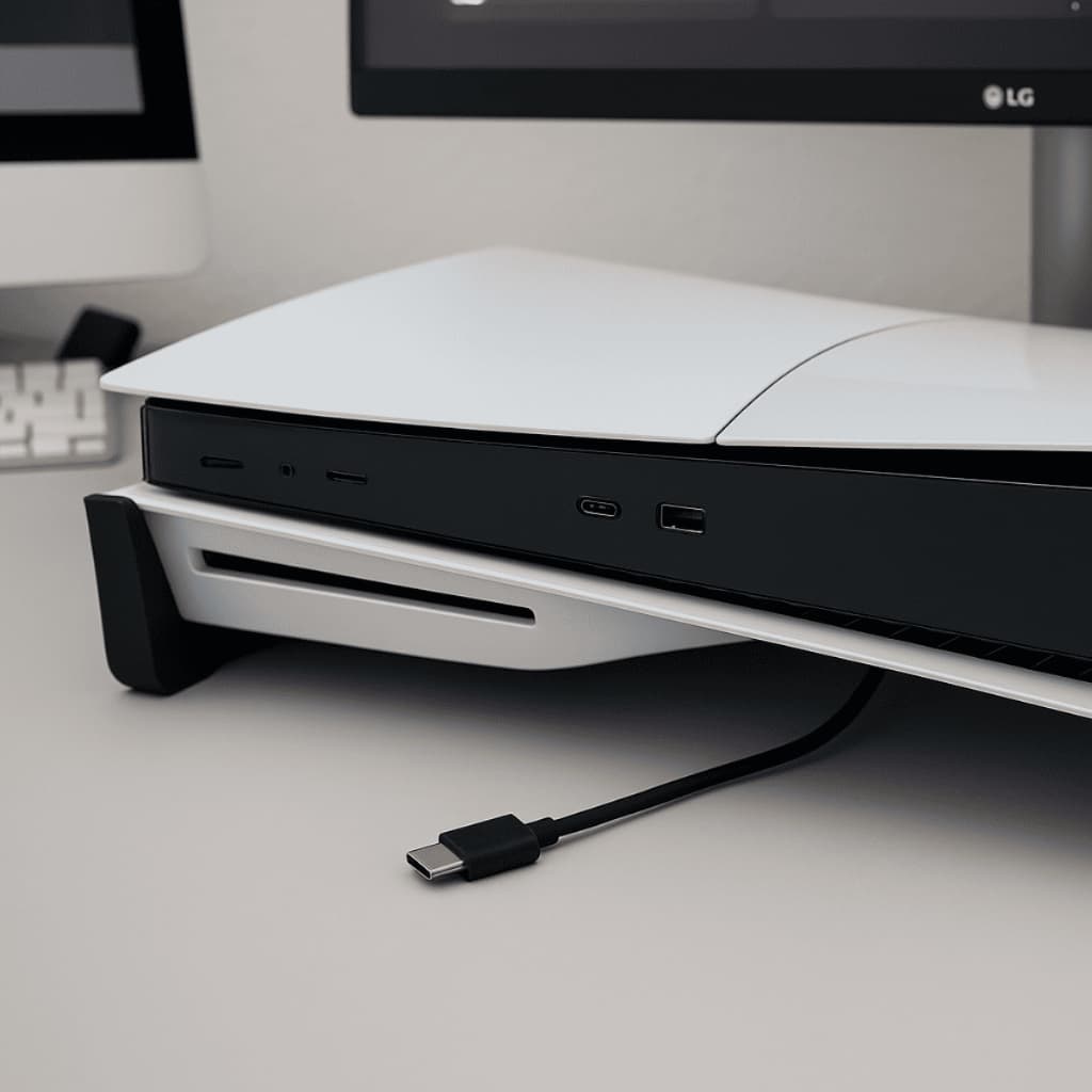 Suporte Base Ps5 Com Disco Estante Horizontal Deitado Play 5 Playstation Fat