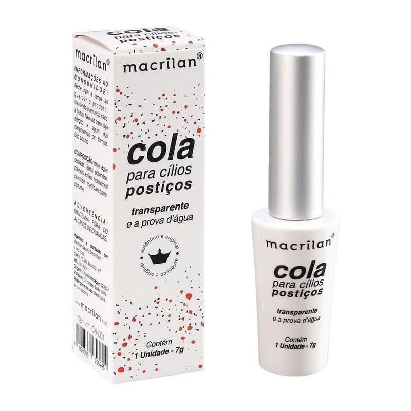 Cola para Cílios Postiços Transparente – Macrilan